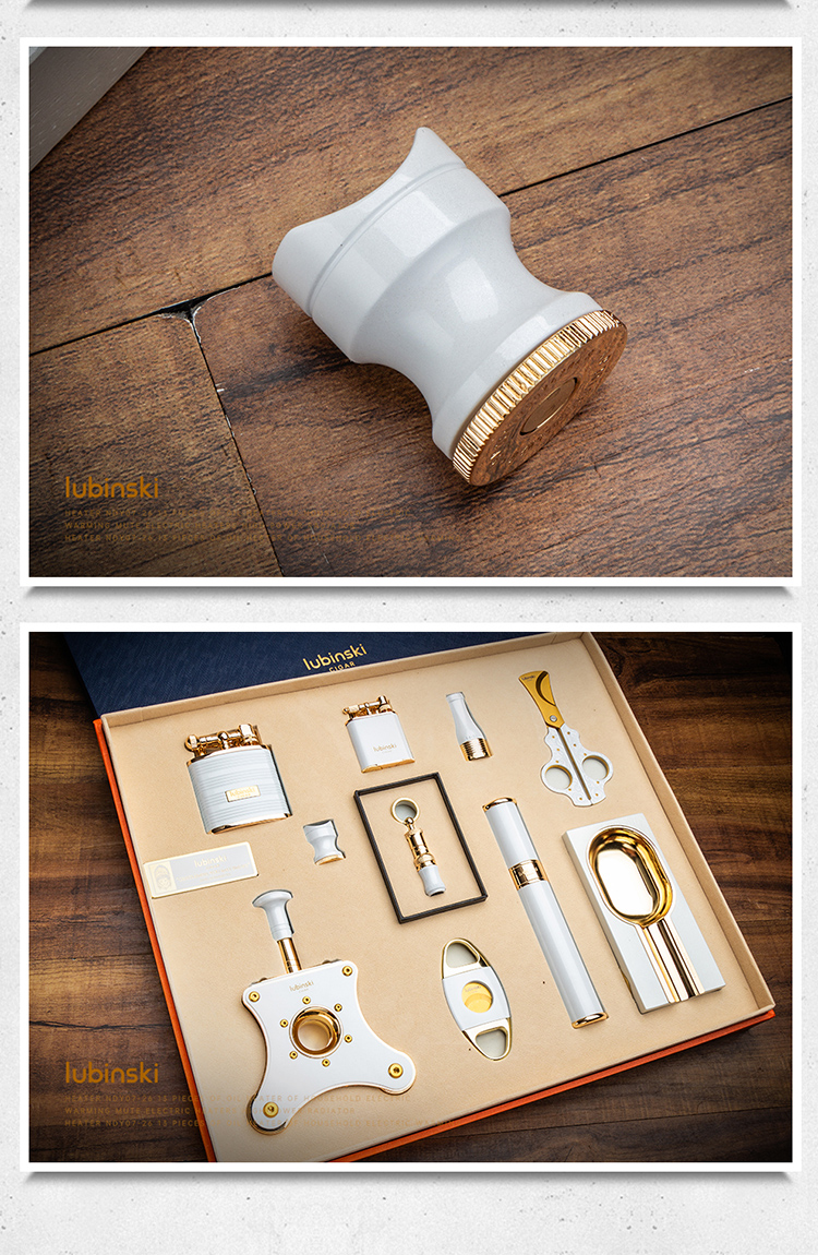 Lubinski 魯賓斯基 雪茄工具十件組禮盒裝 雪茄剪｜W Cigar Shop 雪茄配件 商品詳情 13