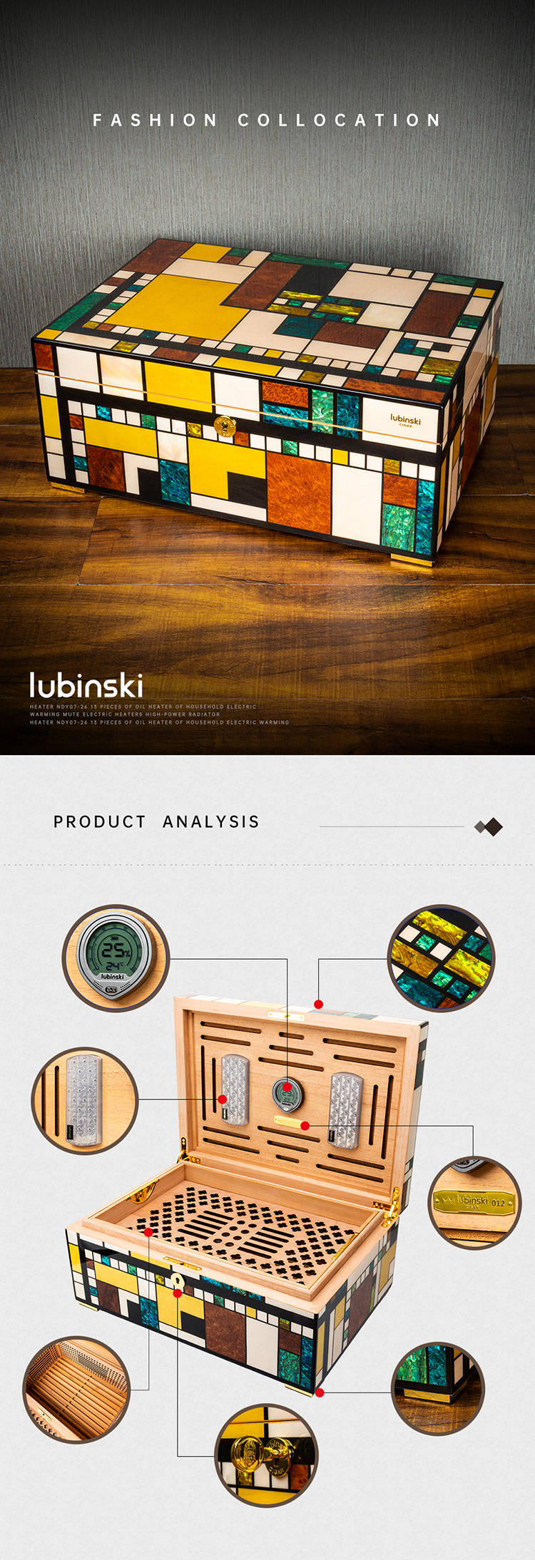 Lubinski 魯賓斯基 限量版雪茄保濕盒 保濕櫃 · 恆溫箱|W Cigar Shop 雪茄配件 商品詳情 1