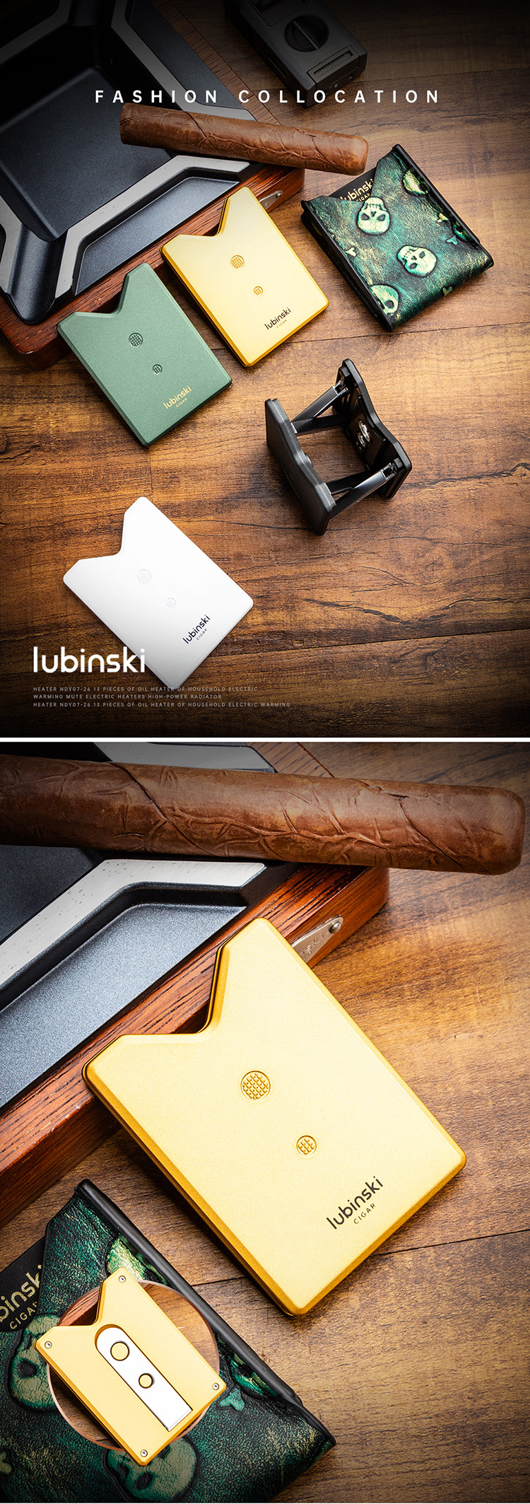 Lubinski 魯賓斯基 雪茄煙托帶雙開孔器 收納 · 旅行盒｜W Cigar Shop 雪茄配件 商品詳情 1