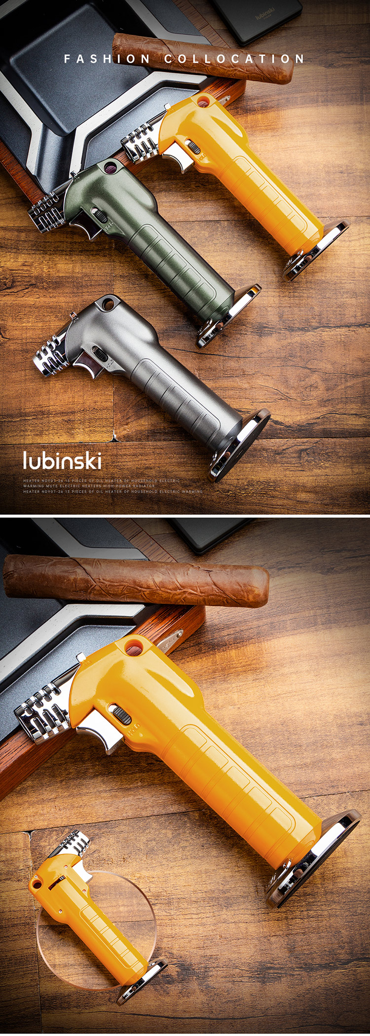 Lubinski 魯賓斯基 台式藍焰雪茄打火機 打火機 · 點火|W Cigar Shop 雪茄配件 商品詳情 1