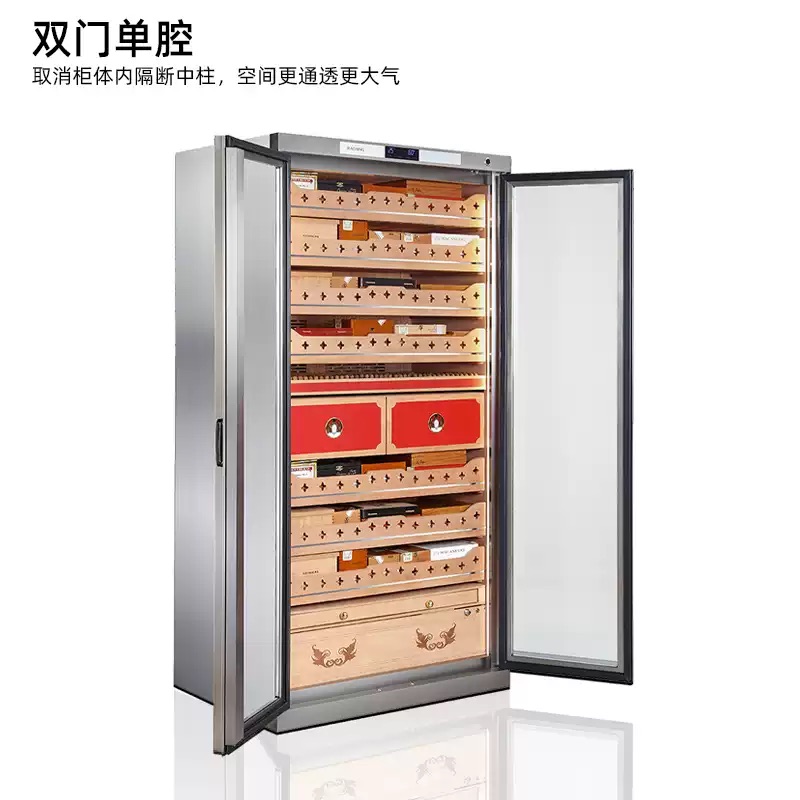 Raching 美晶 雙門不鏽鋼箱體 雪茄櫃 606LDD650C 保濕櫃 · 恆溫箱|W Cigar Shop 雪茄配件 商品詳情 1