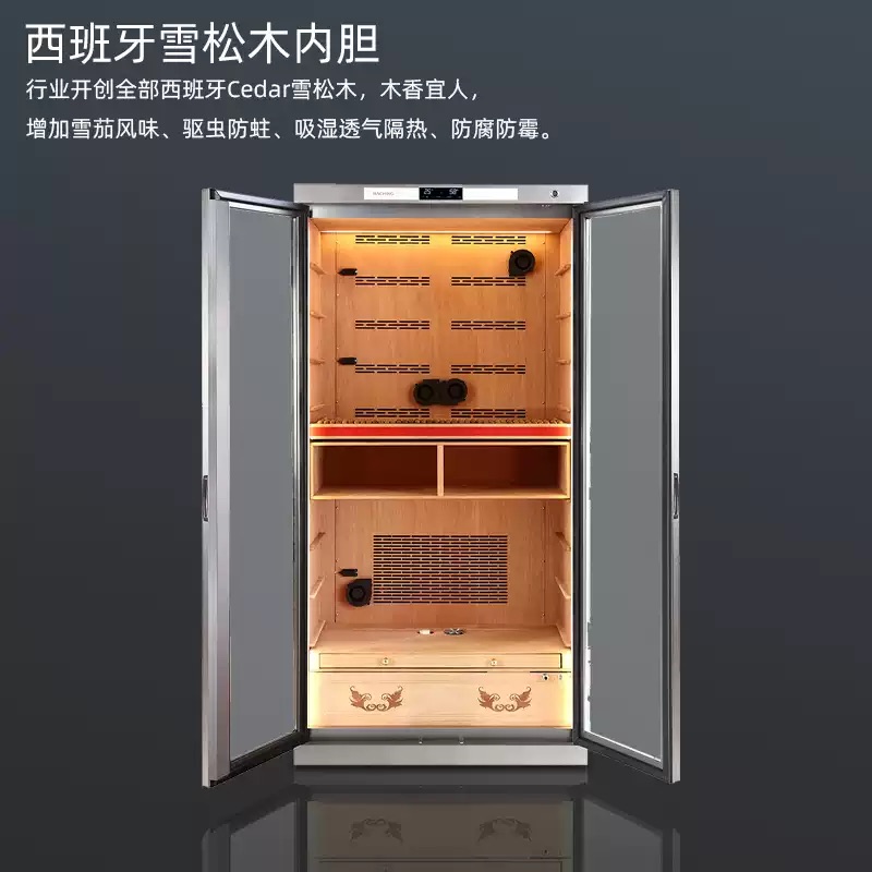 Raching 美晶 雙門不鏽鋼箱體 雪茄櫃 606LDD650C 保濕櫃 · 恆溫箱|W Cigar Shop 雪茄配件 商品詳情 2