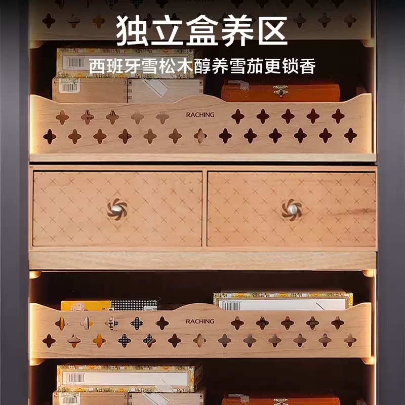Raching 美晶 雪茄櫃 水平線智慧不鏽鋼 保濕櫃 · 恆溫箱|W Cigar Shop 雪茄配件 商品詳情 3