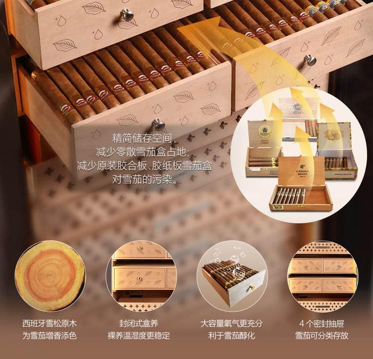 Raching 美晶 RR780 580L WIFI 恆溫恆濕雪茄櫃 保濕櫃 · 恆溫箱|W Cigar Shop 雪茄配件 商品詳情 23