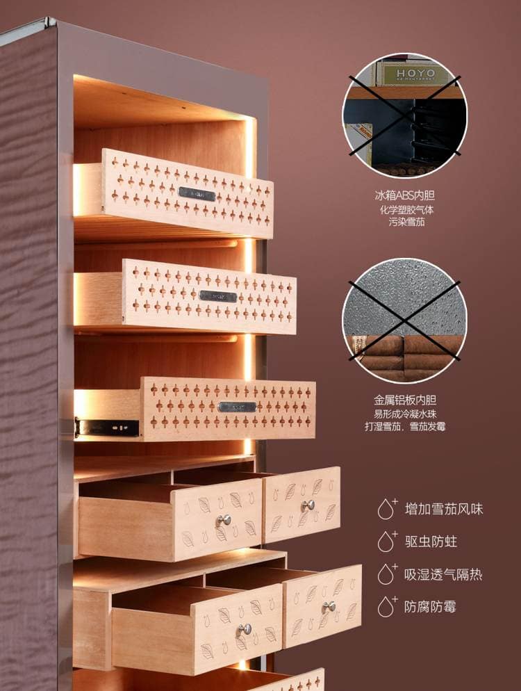 Raching 美晶 RR780 580L WIFI 恆溫恆濕雪茄櫃 保濕櫃 · 恆溫箱|W Cigar Shop 雪茄配件 商品詳情 22
