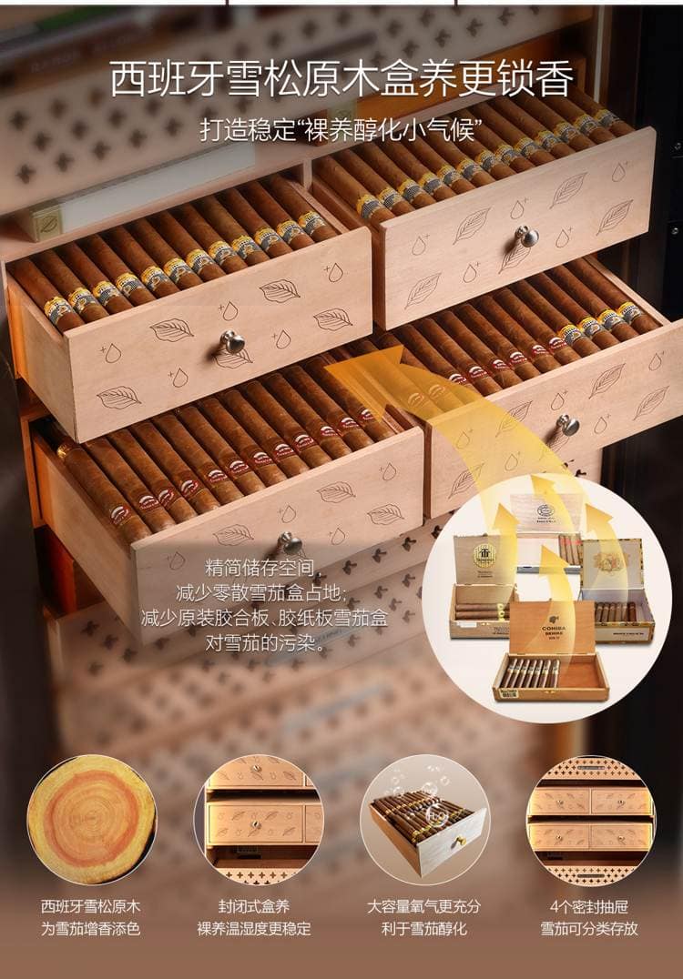 Raching 美晶 RR980 580L WIFI 恆溫恆濕雪茄櫃 保濕櫃 · 恆溫箱|W Cigar Shop 雪茄配件 商品詳情 36