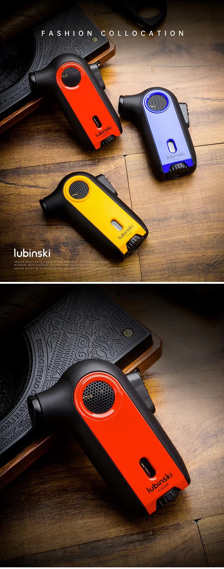 Lubinski 魯賓斯基 便攜桌上型藍焰噴射雪茄打火機(YJA-10033) 打火機 · 點火|W Cigar Shop 雪茄配件 商品詳情 1