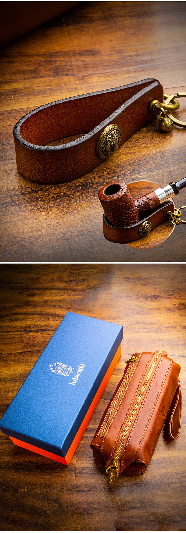 Lubinski 魯賓斯基 真皮拉鍊雪茄手包 保養 · 濕度|W Cigar Shop 雪茄配件 商品詳情 4