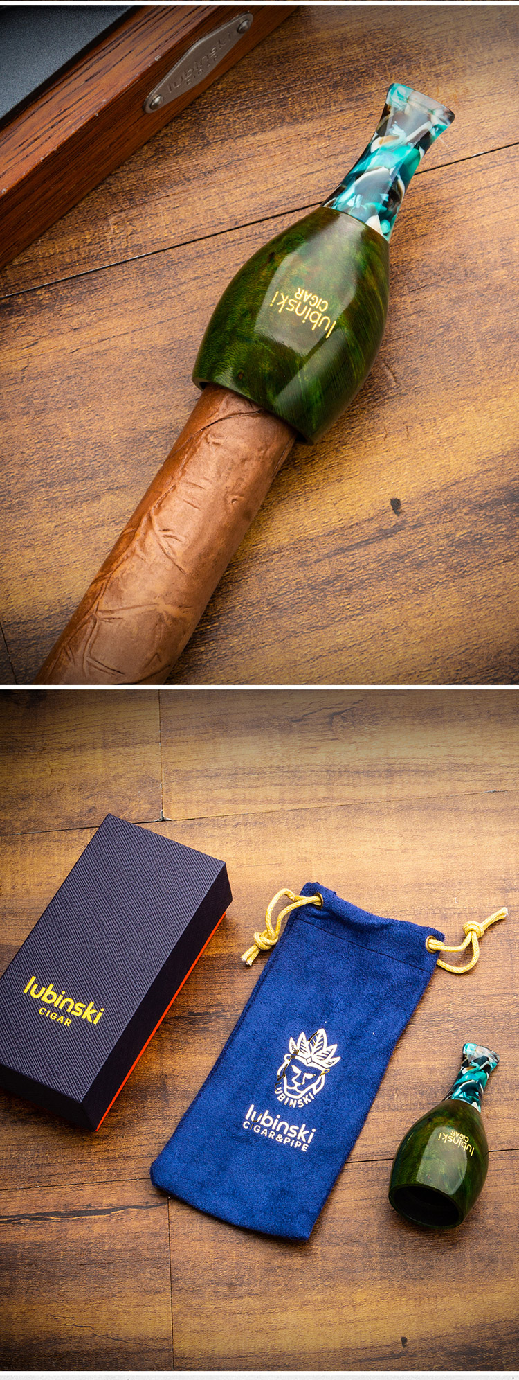 Lubinski 魯賓斯基 樹脂工藝菸斗立座（雕花款） 保養 · 濕度｜W Cigar Shop 雪茄配件 商品詳情 3