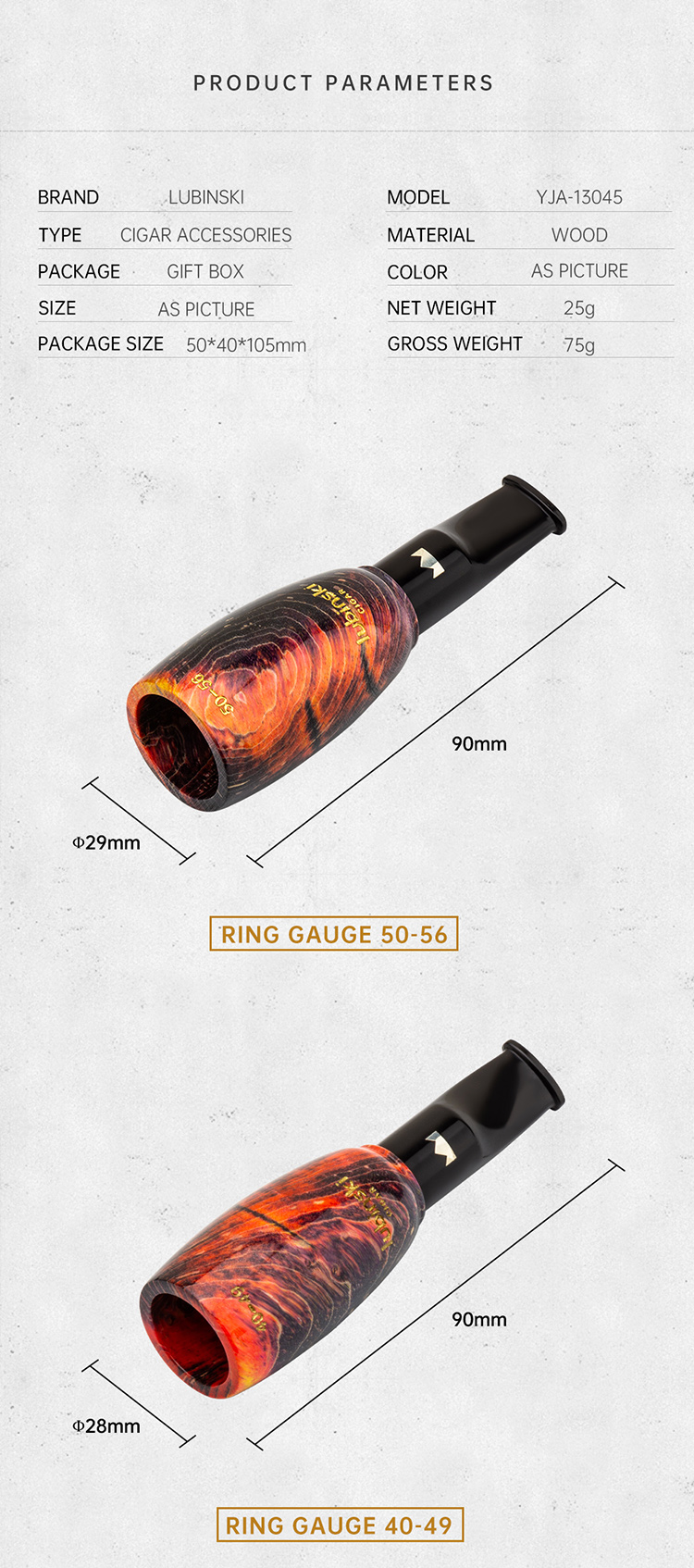 Lubinski 魯賓斯基 火焰紋玻璃醒茄瓶 保養 · 濕度|W Cigar Shop 雪茄配件 商品詳情 4