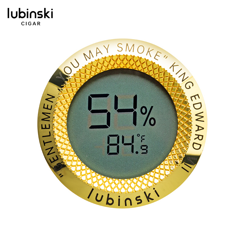Lubinski 金框圓形電子濕度計