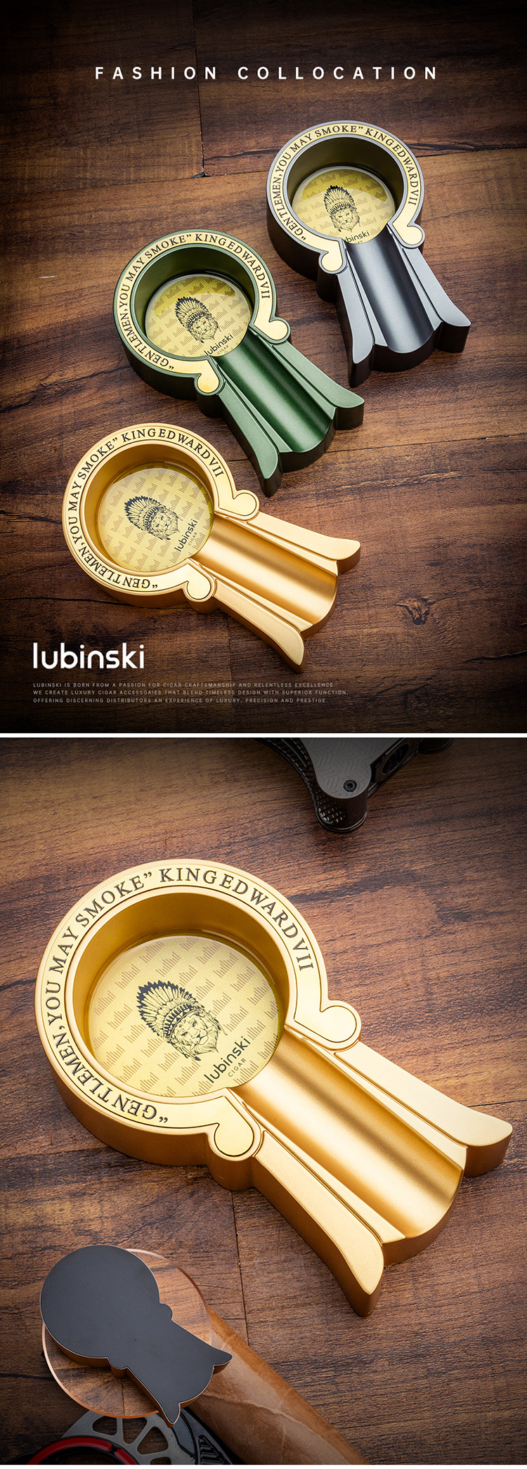 Lubinski 魯賓斯基 KING EDWARD 獎盃形雪茄托 菸灰缸|W Cigar Shop 雪茄配件 商品詳情 1
