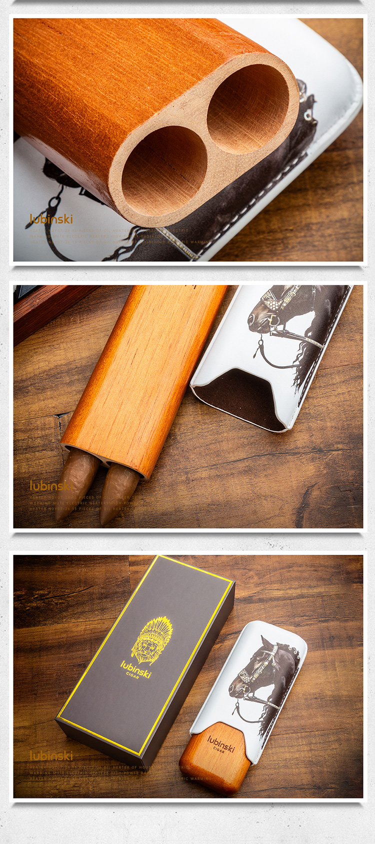 Lubinski 魯賓斯基 駿馬藝術雪茄套（YJA-50031） 收納 · 旅行盒｜W Cigar Shop 雪茄配件 商品詳情 6