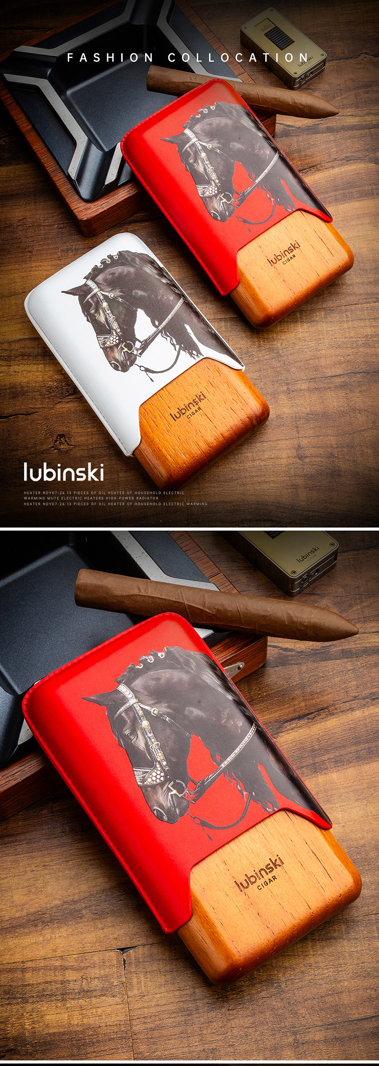 Lubinski 魯賓斯基 駿馬藝術雪茄套禮盒（YJA-50032） 收納 · 旅行盒｜W Cigar Shop 雪茄配件 商品詳情 1