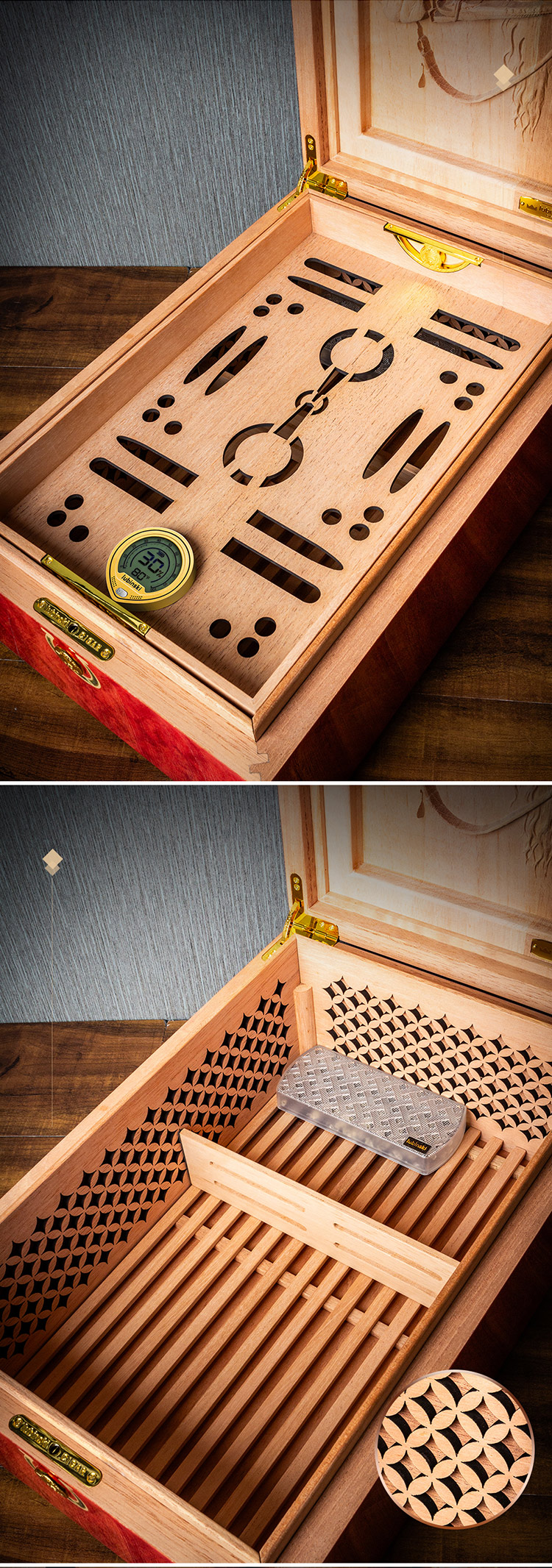 Lubinski 魯賓斯基 駿馬彩繪鋼琴烤漆雪茄保濕盒 保濕櫃 · 恆溫箱|W Cigar Shop 雪茄配件 商品詳情 3