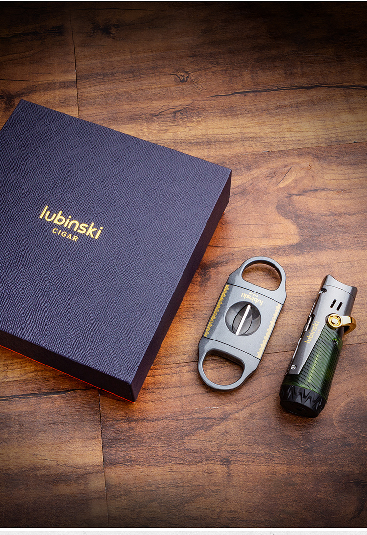 Lubinski 魯賓斯基 打火機+V 剪雪茄工具禮盒 配件禮盒|W Cigar Shop 雪茄配件 商品詳情 5