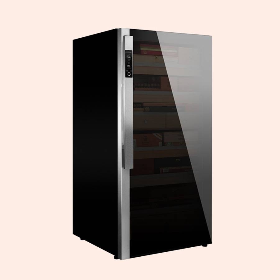 Raching 美晶 DM52「暗物質」耀石黑恆溫恆濕雪茄櫃｜約1,000–1,200支｜Capadura