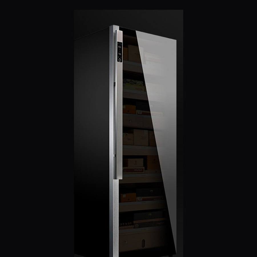 Raching 美晶 DM56「暗物質」耀石黑恆溫恆濕雪茄櫃|約1,200–1,500支|Capadura
