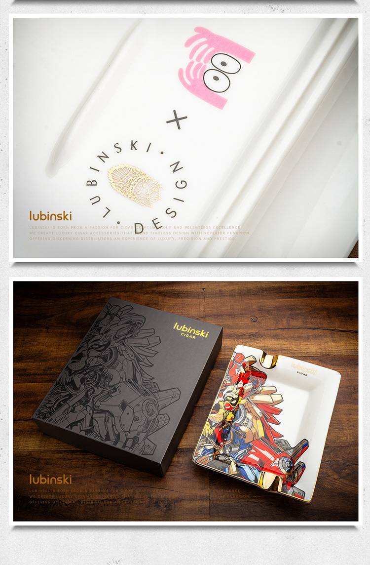 Lubinski 魯賓斯基 機械獅陶瓷雪茄菸灰缸 菸灰缸|W Cigar Shop 雪茄配件 商品詳情 6