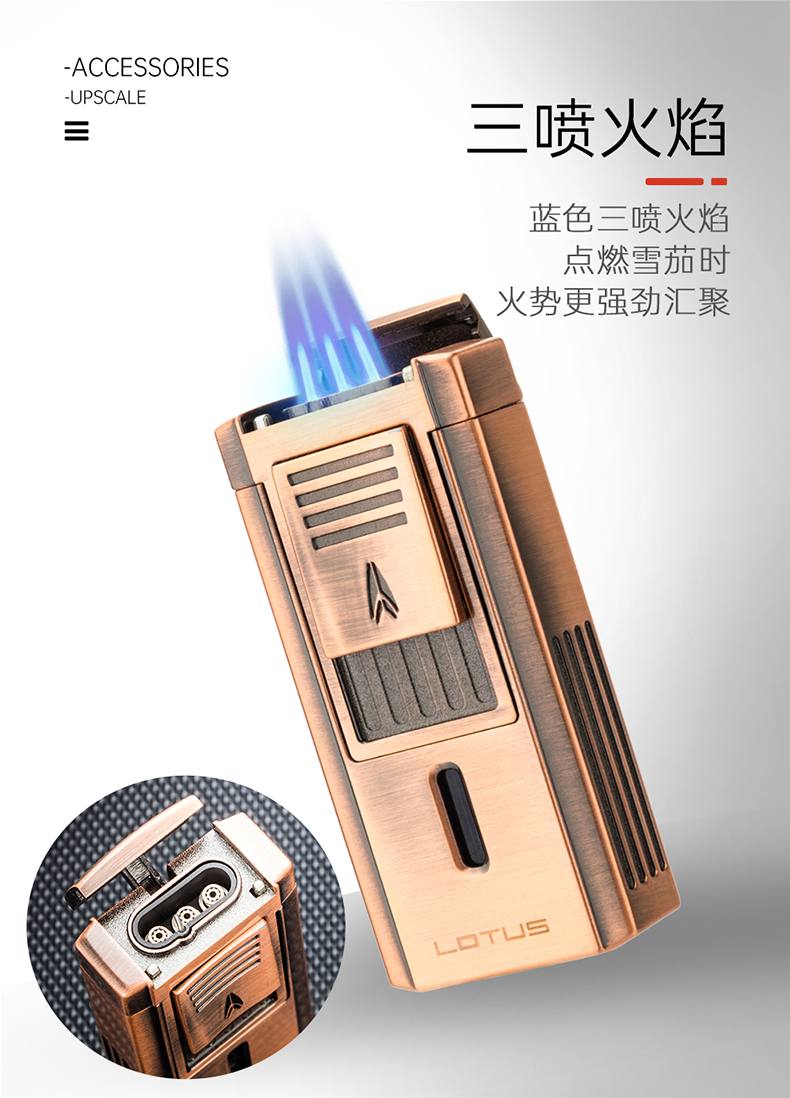 LOTUS 蓮花 多功能 V 型剪刀雪茄打火機 打火機 · 點火｜W Cigar Shop 雪茄配件 商品詳情 8