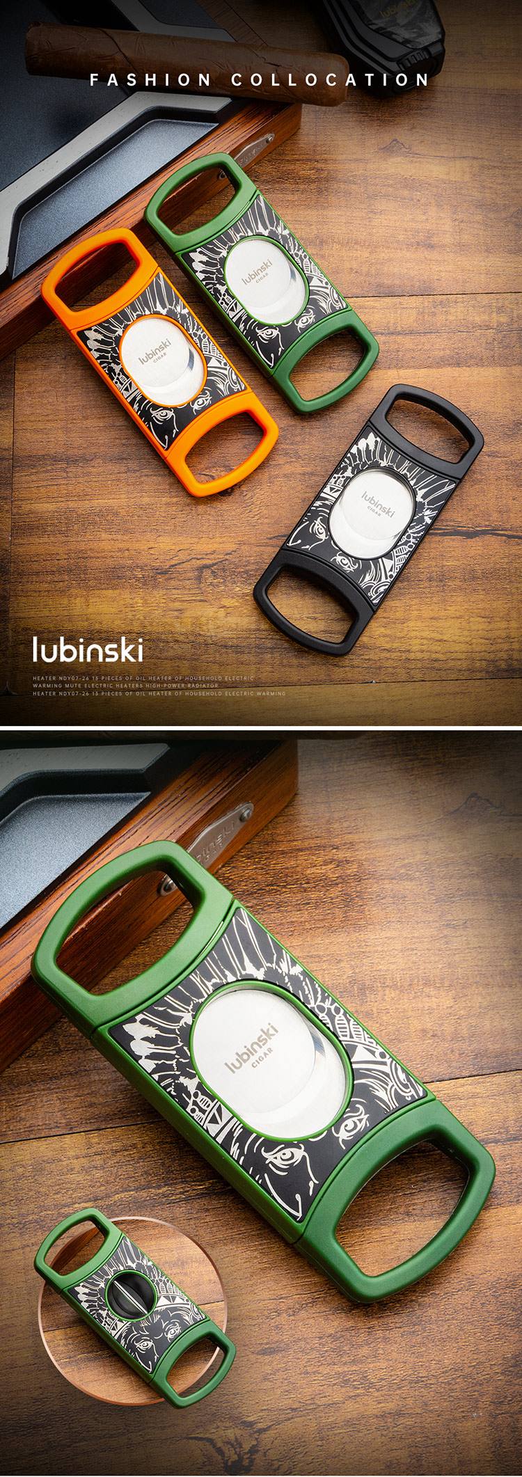 Lubinski 魯賓斯基 V 剪平切二合一雪茄鋒利斷頭台 雪茄剪|W Cigar Shop 雪茄配件 商品詳情 1