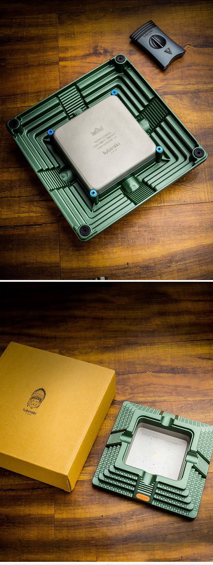 Lubinski 魯賓斯基 時尚金字塔形四槽菸灰缸 菸灰缸|W Cigar Shop 雪茄配件 商品詳情 3