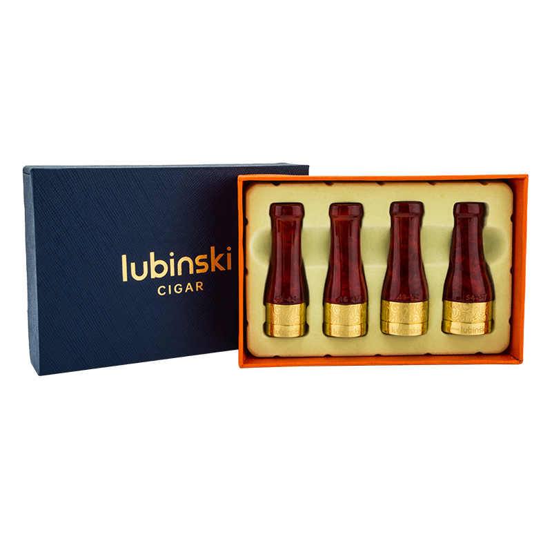 Lubinski 魯賓斯基 樹脂黃銅雪茄煙咬嘴 配件禮盒｜W Cigar Shop 雪茄配件 商品詳情 5