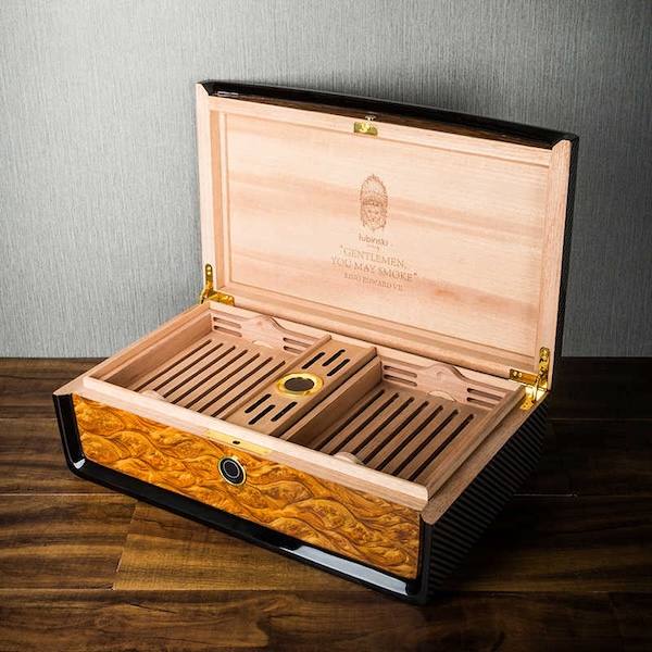 Lubinski 魯賓斯基 指紋開鎖雪松木雪茄保濕盒 保濕櫃 · 恆溫箱｜W Cigar Shop 雪茄配件 商品詳情 2