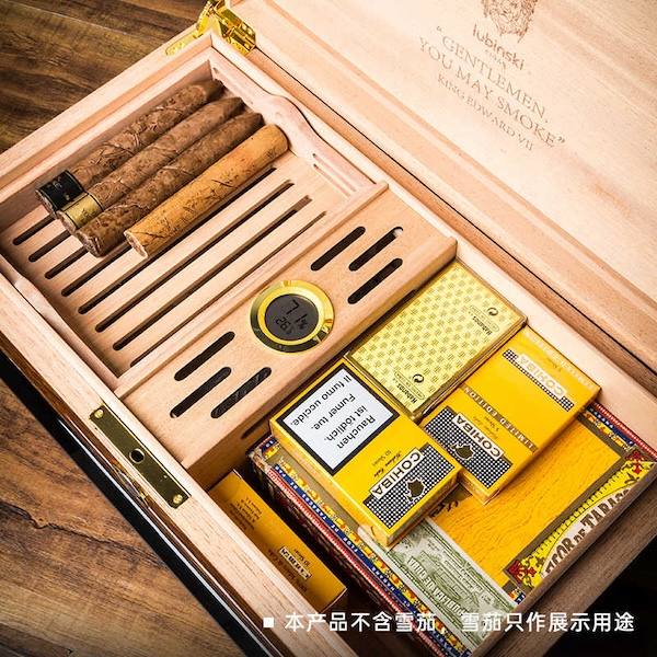 Lubinski 魯賓斯基 指紋開鎖雪松木雪茄保濕盒 保濕櫃 · 恆溫箱｜W Cigar Shop 雪茄配件 商品詳情 4