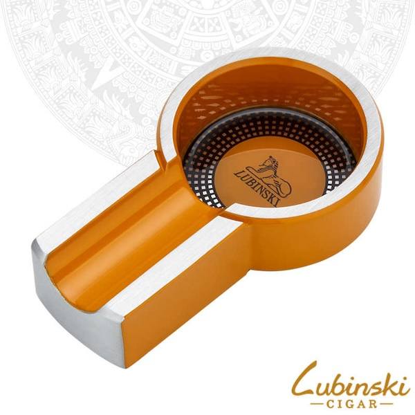 Lubinski 魯賓斯基 鋅合金陶瓷便攜式單口雪茄菸灰缸 菸灰缸｜W Cigar Shop 雪茄配件 商品詳情 1
