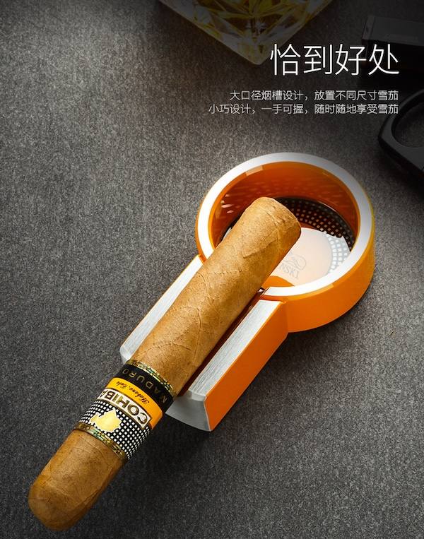 Lubinski 魯賓斯基 鋅合金陶瓷便攜式單口雪茄菸灰缸 菸灰缸｜W Cigar Shop 雪茄配件 商品詳情 9