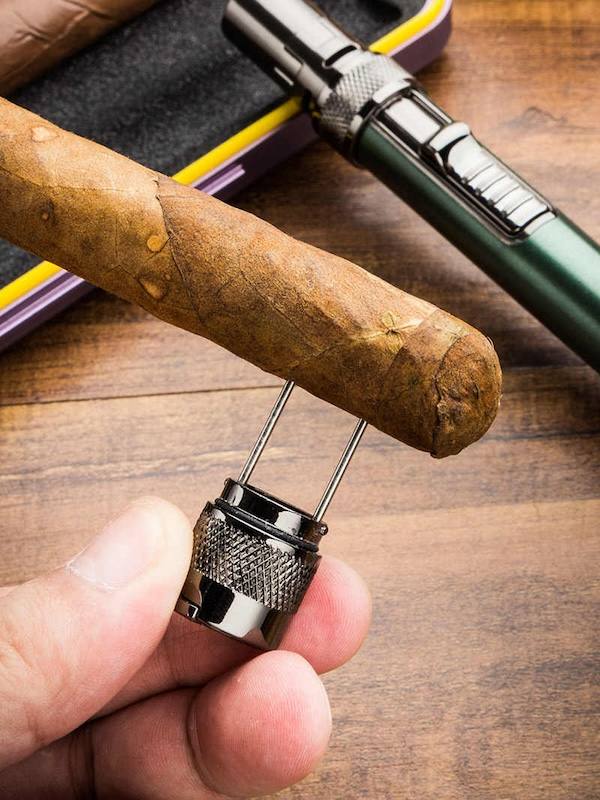 Lubinski 魯賓斯基 鋅合金單直衝雪茄打火機帶開孔器 打火機 · 點火|W Cigar Shop 雪茄配件 商品詳情 4