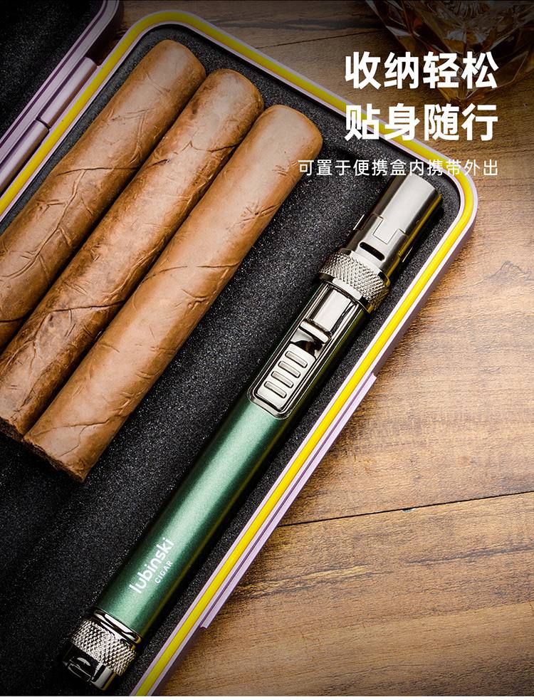 Lubinski 魯賓斯基 鋅合金單直衝雪茄打火機帶開孔器 打火機 · 點火|W Cigar Shop 雪茄配件 商品詳情 11