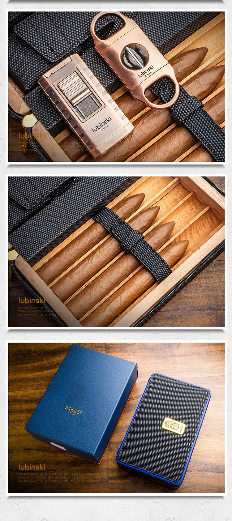 Lubinski 魯賓斯基 雪茄便攜包 4 支裝 收納 · 旅行盒|W Cigar Shop 雪茄配件 商品詳情 8