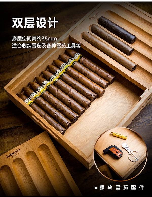 Lubinski 魯賓斯基 雪茄展示托盤雪松木醒茄醇化架 保濕櫃 · 恆溫箱|W Cigar Shop 雪茄配件 商品詳情 11