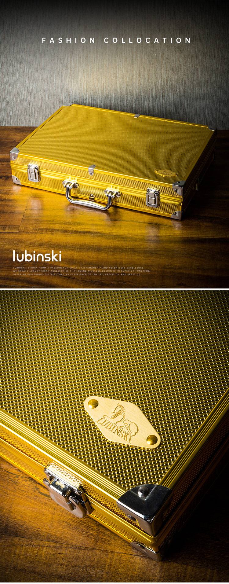 Lubinski 魯賓斯基 「Lubinski 台灣經銷商」 鋁合金便攜雪茄展示銷售盒｜Capadura｜ 收納 · 旅行盒｜W Cigar Shop 雪茄配件 商品詳情 1