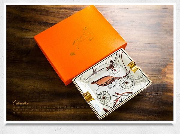 Lubinski 魯賓斯基 陶骨瓷方形台式兩槽菸灰缸 菸灰缸｜W Cigar Shop 雪茄配件 商品詳情 6