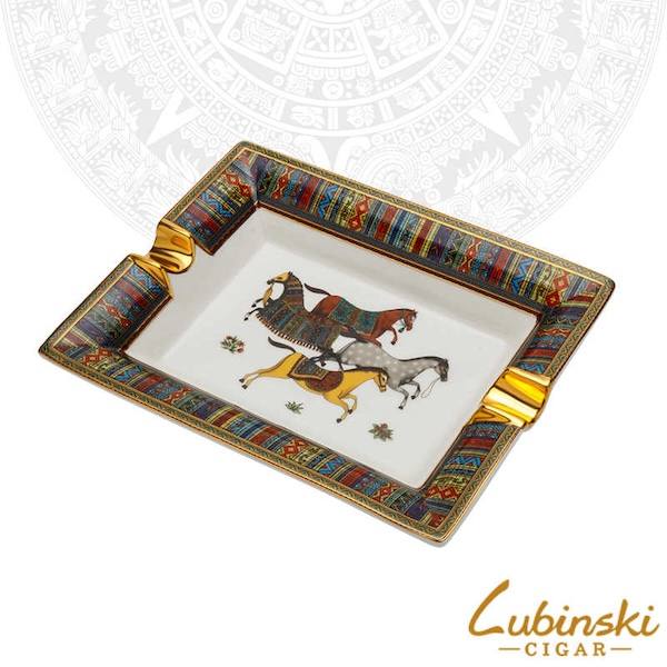 Lubinski 魯賓斯基 陶骨瓷方形台式兩槽菸灰缸 菸灰缸｜W Cigar Shop 雪茄配件 商品詳情 2