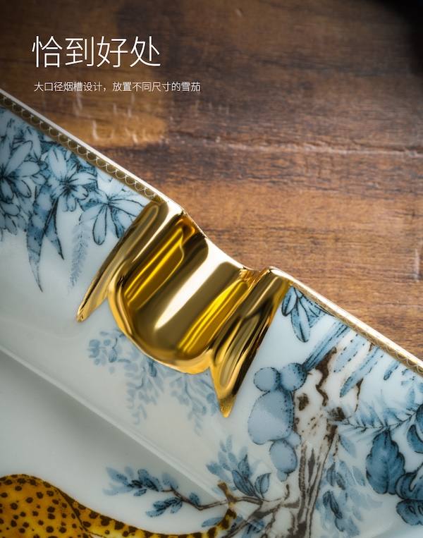 Lubinski 魯賓斯基 陶骨瓷方形台式兩槽菸灰缸 菸灰缸｜W Cigar Shop 雪茄配件 商品詳情 9
