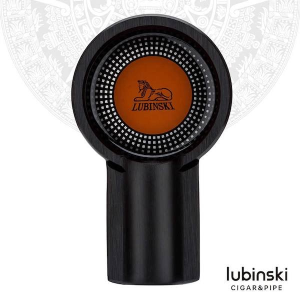 Lubinski 魯賓斯基 便攜式單口鋅合金拉絲雪茄菸灰缸