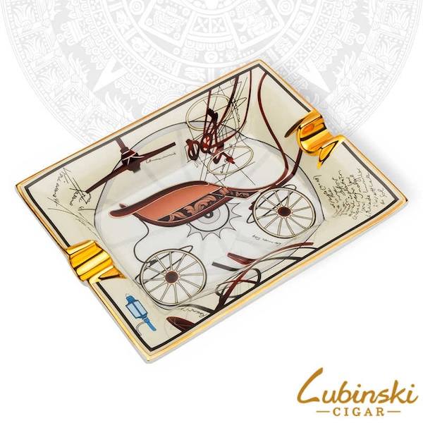 Lubinski 魯賓斯基 創意陶瓷彩繪雪茄菸灰缸