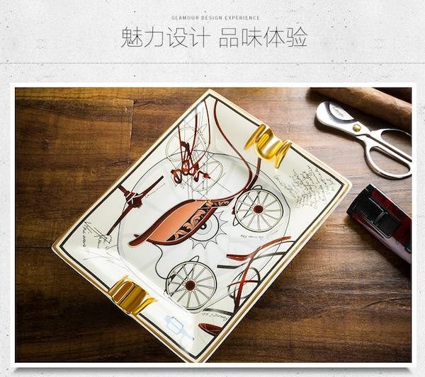 Lubinski 魯賓斯基 創意陶瓷彩繪雪茄菸灰缸 菸灰缸｜W Cigar Shop 雪茄配件 商品詳情 12