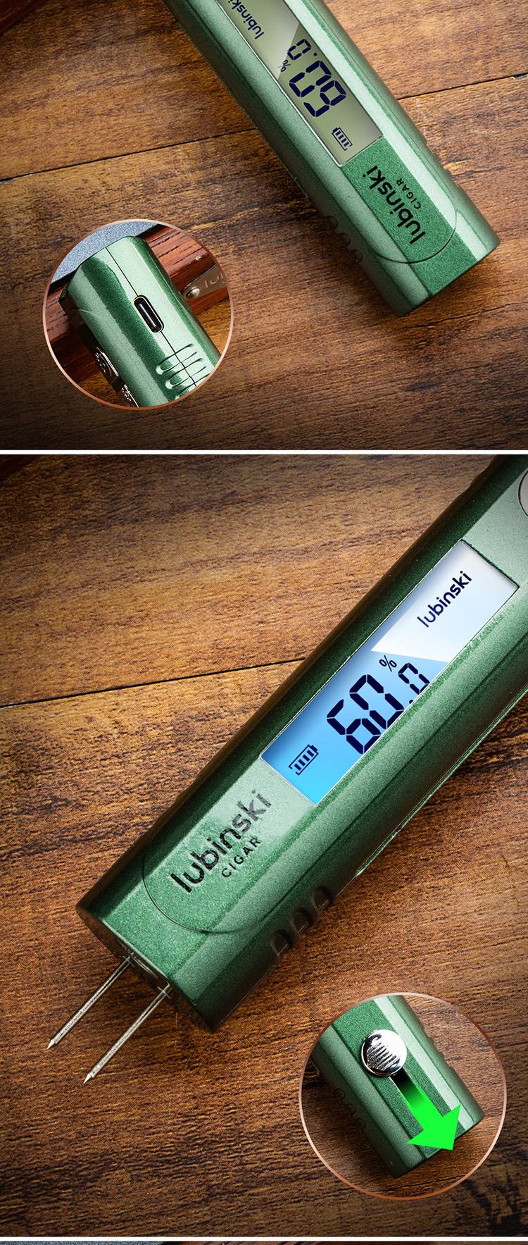 Lubinski 魯賓斯基 多功能雪茄測濕器 保養 · 濕度|W Cigar Shop 雪茄配件 商品詳情 2