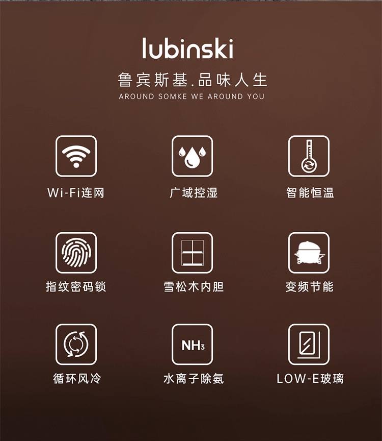 Lubinski 魯賓斯基 雪茄櫃 恆溫恆濕 指紋鎖 保濕櫃 · 恆溫箱|W Cigar Shop 雪茄配件 商品詳情 3