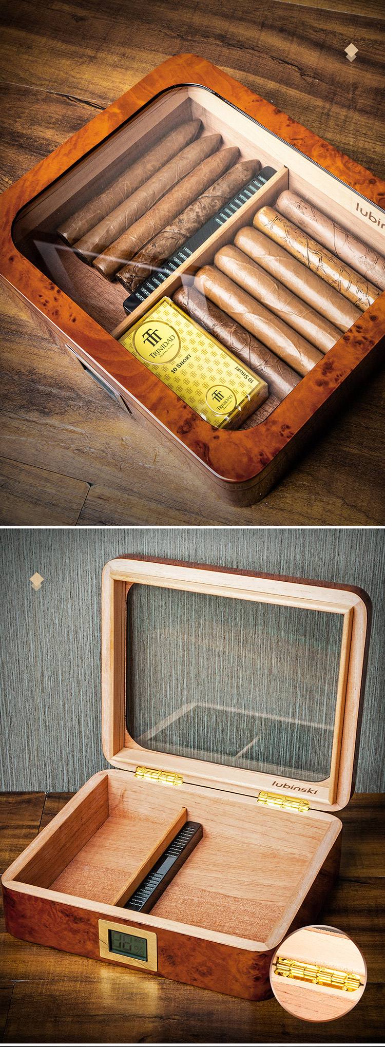 Lubinski 魯賓斯基 雪茄保濕盒 透明視窗 保濕櫃 · 恆溫箱｜W Cigar Shop 雪茄配件 商品詳情 2