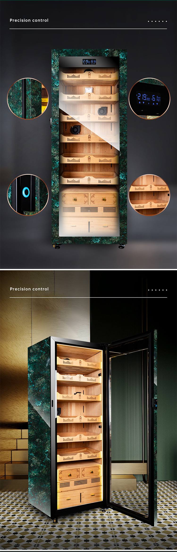 Lubinski 魯賓斯基 RA888 智慧電子雪茄櫃 保濕櫃 · 恆溫箱|W Cigar Shop 雪茄配件 商品詳情 2