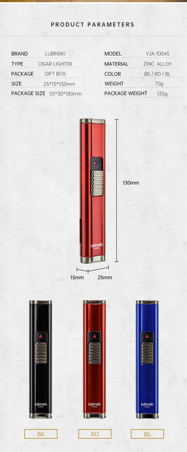 Lubinski 魯賓斯基 雙直衝雪茄打火機(YJA-10045) 打火機 · 點火|W Cigar Shop 雪茄配件 商品詳情 4