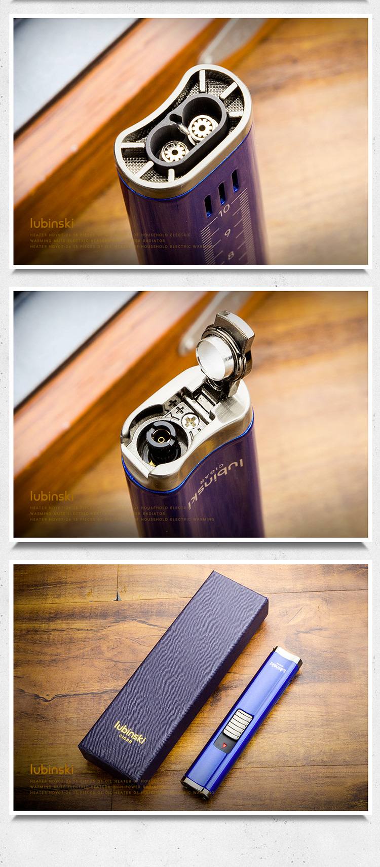 Lubinski 魯賓斯基 雙直衝雪茄打火機(YJA-10045) 打火機 · 點火|W Cigar Shop 雪茄配件 商品詳情 6