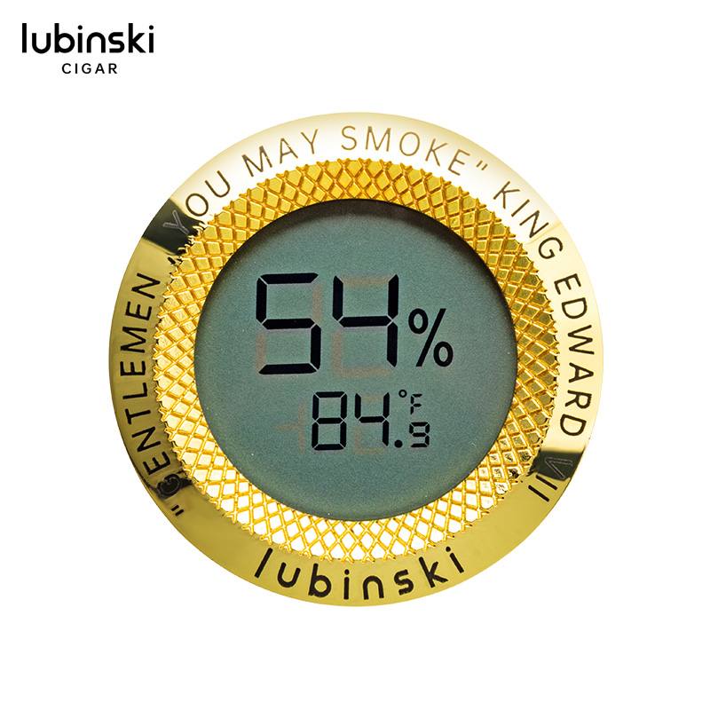Lubinski 金框圓形電子濕度計