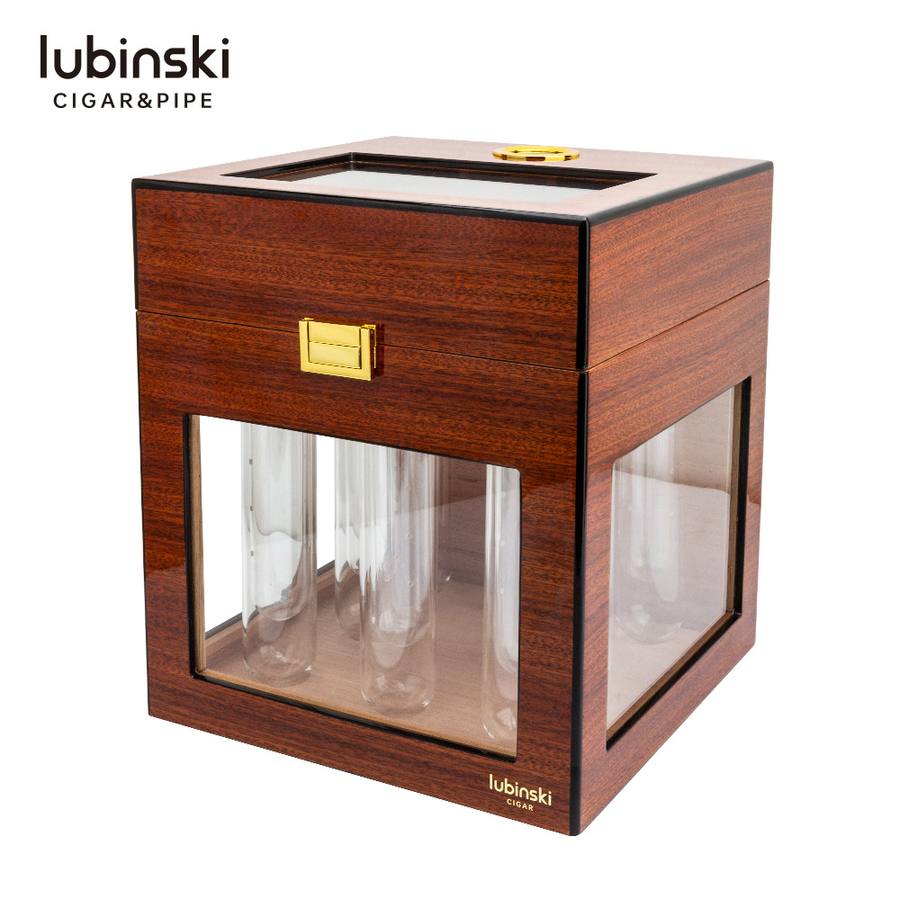 Lubinski 木質透視展示雪茄醇化櫃